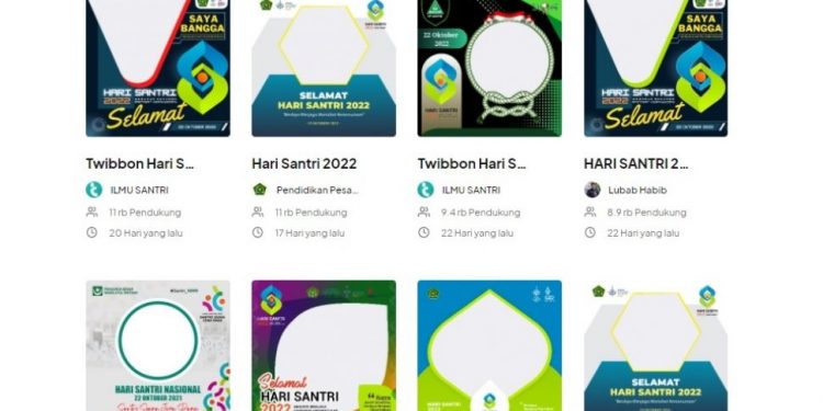 9 Twibbon Hari Santri Pilihan dan Sejarah Hari Santri